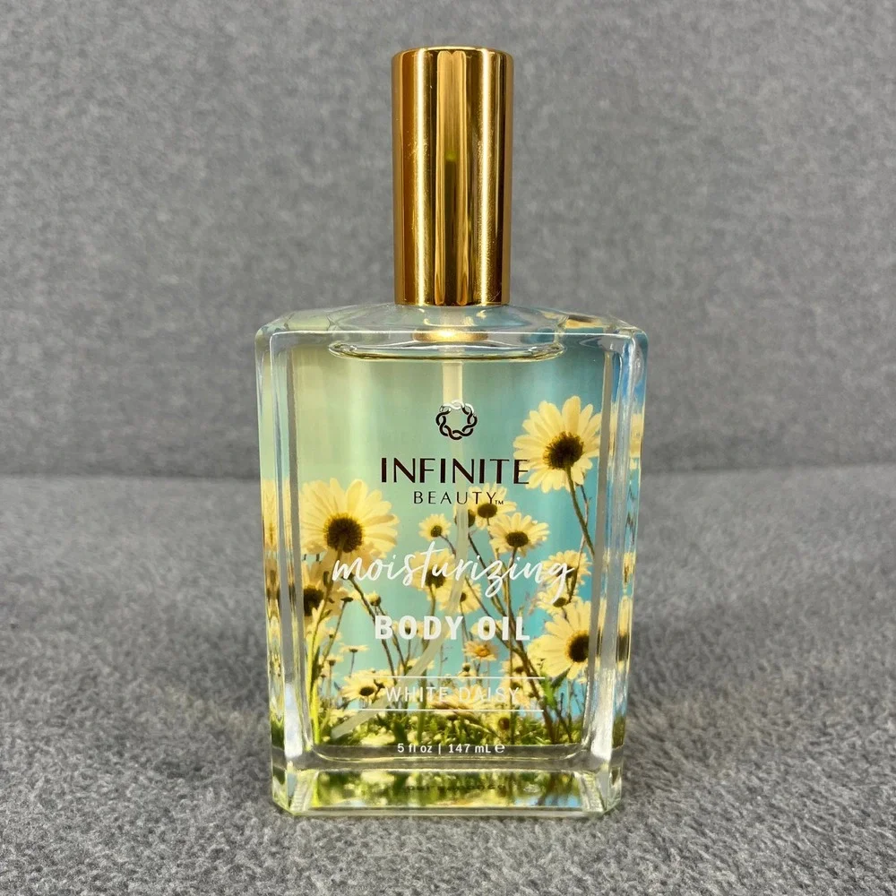 Infinite Beauty Body Oil White Daisy Moisturizing Floral Spray Glow 5 oz